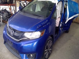 2017 HONDA FIT, BLUE, EX-L MODEL, 1.5L, AT,  A25199